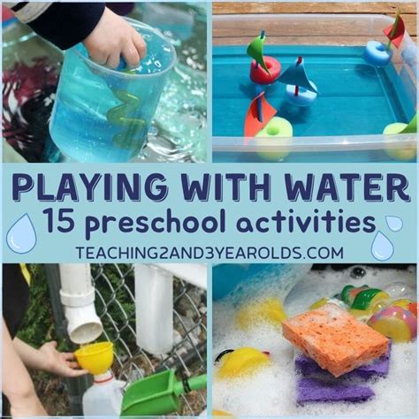 Water Activities For Preschoolers Preschool Activities Water