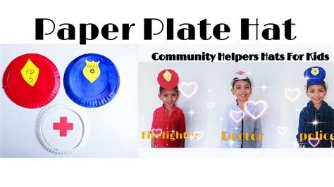 Diy Community Helpers Hat For Kids School Project For Kids Easy