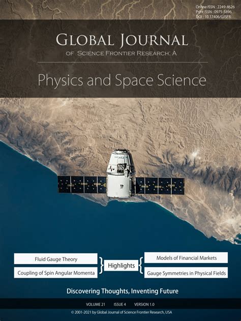 Pdf E Journal Global Journal Of Science Frontier Research A Physics