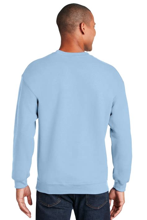 Custom Gildan Heavy Blend Crewneck Sweatshirt 18000 Light Blue Lead