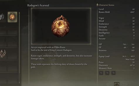 Is Radagon S Scarseal Talisman Good In Elden Ring