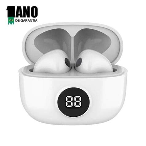 Fone De Ouvido Bluetooth In Ear Sem Fio Wb Mini Io Tws Branco