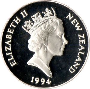 Coin: 5 Dollars (Winter Olympics 1994) (New Zealand(Sport) Col:NZ ...