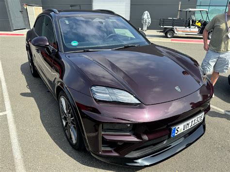 Pecla Macan Ev Review And Impressions  Gentian Blue Ruby Copper Metallic Photos Macan Ev