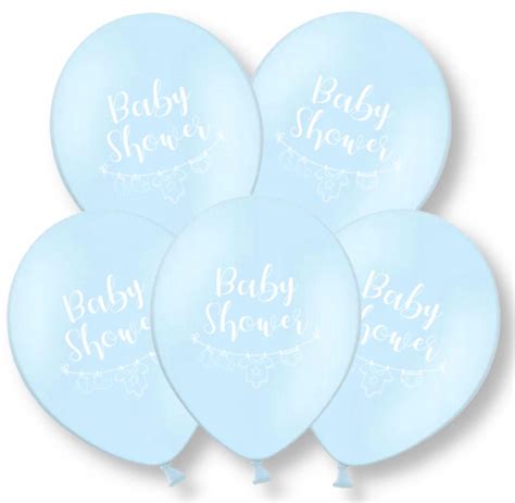 Zestaw Balony Baby Shower Niebieski 5 Sztuk 12627846025 Allegro Pl