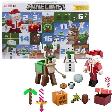 Minecraft Kalendarz Adwentowy Figurki Niespodzanki Hxm86 Mattel