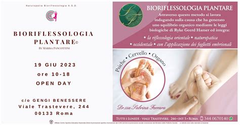 Open Day Roma Trastevere Giugno Bioriflessologia Plantare