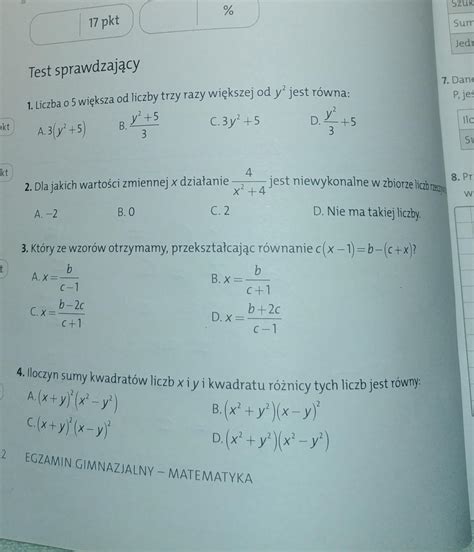 Prosz O Zrobienie Tych Zada Z Matematyki Dzi Kuj Bardzo Daj Naj