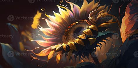 sunflower head illustration, sunflower wallpaper, 21836232 Stock Photo ...