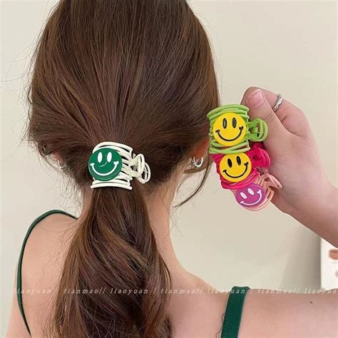 Jual Town Shell Colorfull Spindy Korean Metal Hair Claw Jepit