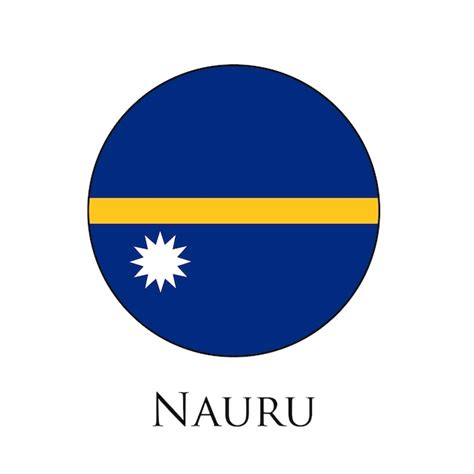 Banderas del círculo de thenauru bandera y diseño del mapa nauru diseño