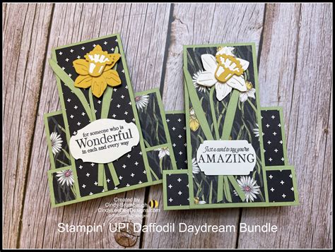 Stampin Up Daffodil Daydreams Bundle Faux Center Step Card Video