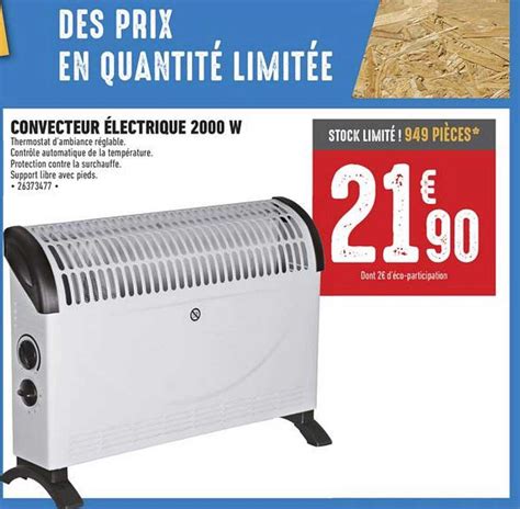 Promo Convecteur Lectronique W Chez Brico Cash Icatalogue Fr