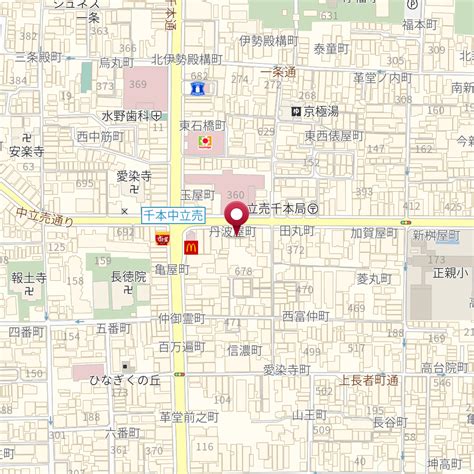 京都府京都市上京区中立売通千本東入丹波屋町359－1 の地図 Mapfan