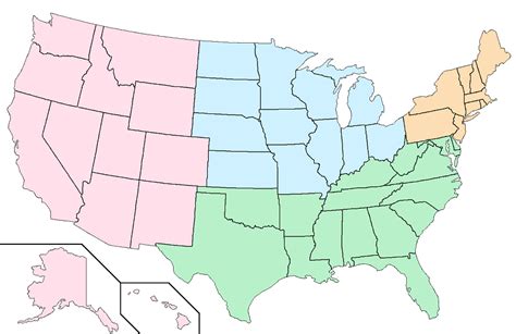 Census Regions And Divisions Map