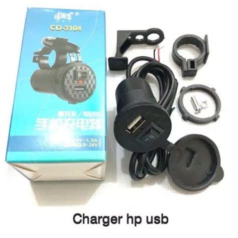 Charger Motor Usb Body Stang Universal Semua Motor Lazada Indonesia