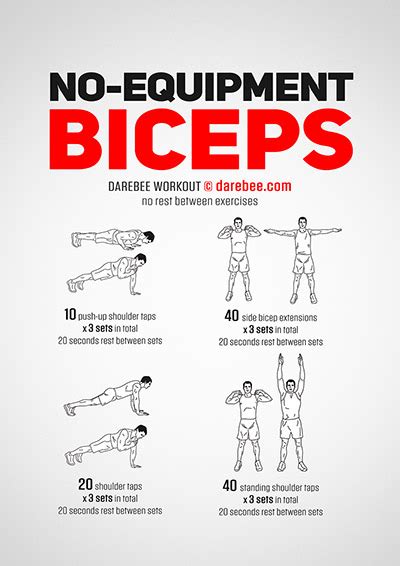 No-Equipment Arms Workouts Collection