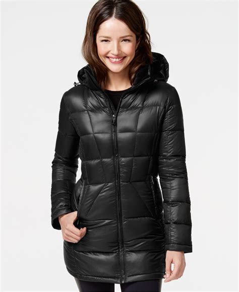 Calvin Klein Petite Packable Down Puffer Coat In Black Lyst