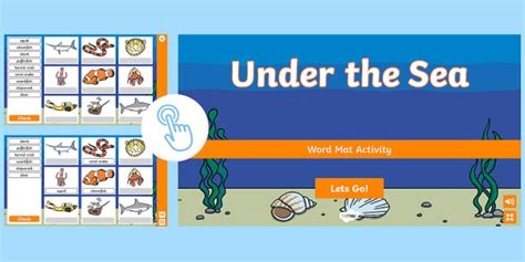 Interactive Under The Sea Word Mat Activity Twinkl Go