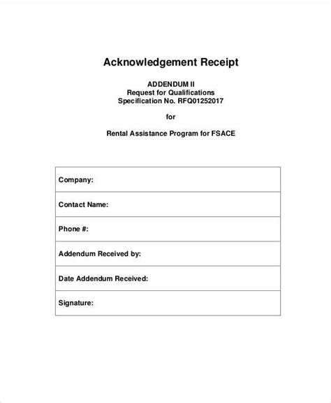 Acknowledgement Receipt Samples Best Acknowledgement Receipt Images