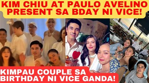 Kim Chiu At Paulo Avelino SWEET Sa BIRTHDAY CELEB Ni Vice Ganda