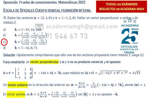 Examen De Matem Ticas Escala De Oficiales Promoci N Interna