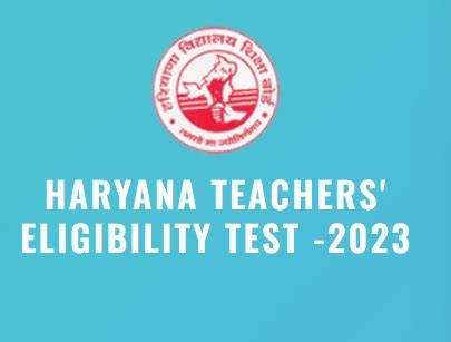 Bseh Htet Haryana Teacher Eligibility Test Board Of School