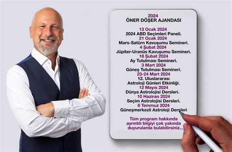 2024 ÖNER DÖŞER AJANDASI Astroloji Okulu