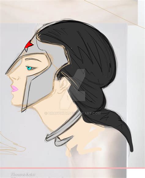 Wonder Woman Head Shot Sketch By Drayphly On Deviantart