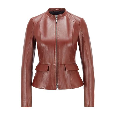 Brown Leather Women Jacket — Marvel Jacket