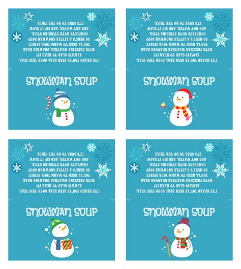 10 Best Free Printable Snowman Soup Labels PDF For Free At Printablee