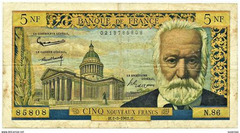 Nf Victor Hugo France Nouveaux Francs