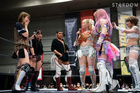 スターダム Stardom On Twitter 🔷大阪大会の試合後、ジュリア＆桜井まい＆テクラのddmがなつぽい＆安納サオリの持つ