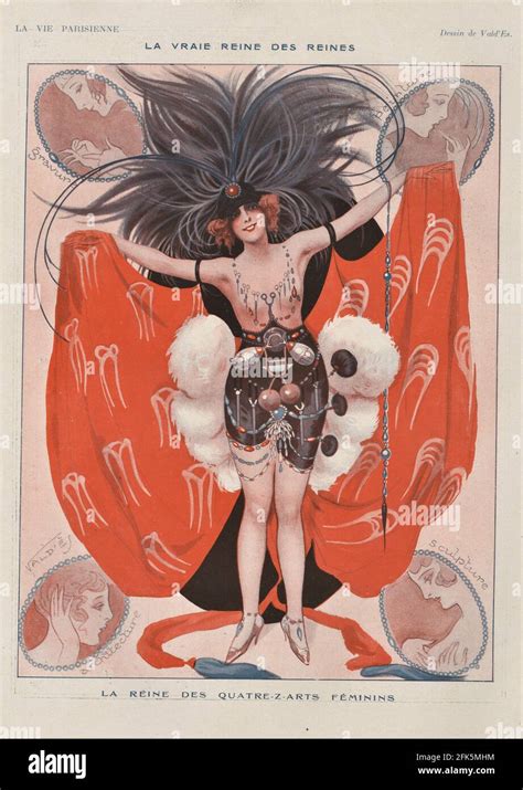 S France La Vie Parisienne Magazine Plate Stock Photo Alamy