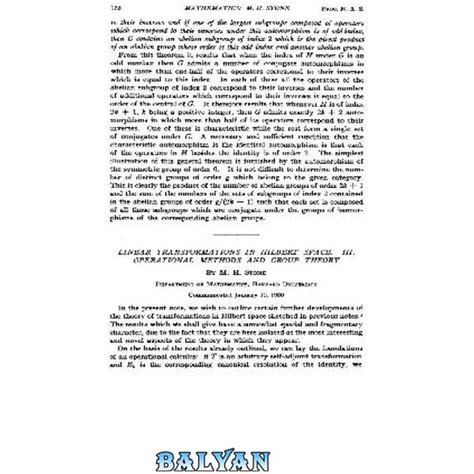 خرید و قیمت دانلود کتاب Linear Transformations in Hilbert Space III