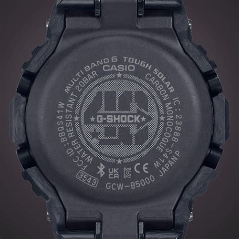 G SHOCK GCW B5000UN 1ER 40e Anniversaire Edition Limitée Carbone