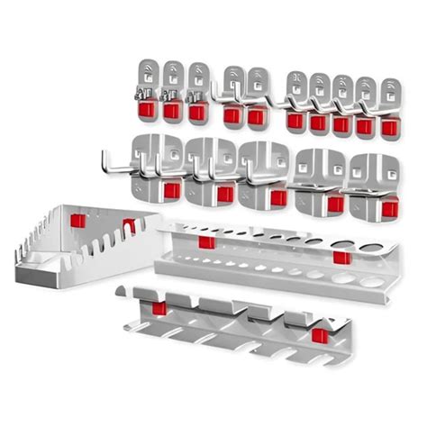 Assortiment de crochets pour panneau perforé Equipement d établi