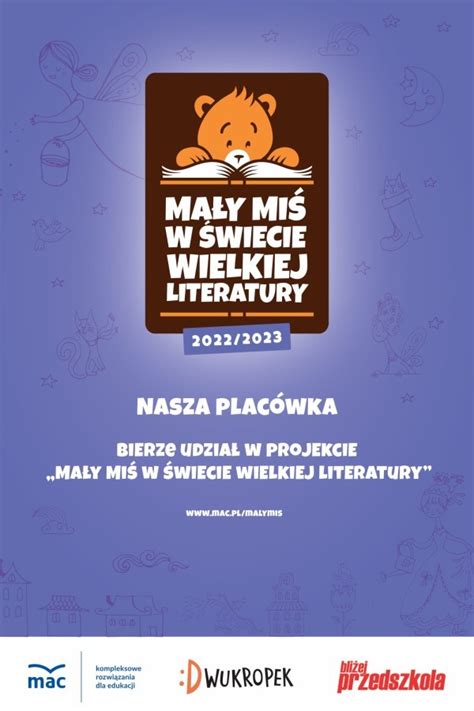 Ma Y Mi W Wiecie Wielkiej Literatury Przedszkole Nr W Bielsku Bia Ej