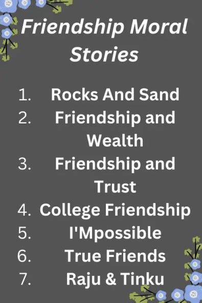 Friendship Moral Stories in English Friendship Story – STUDY VILLAGE