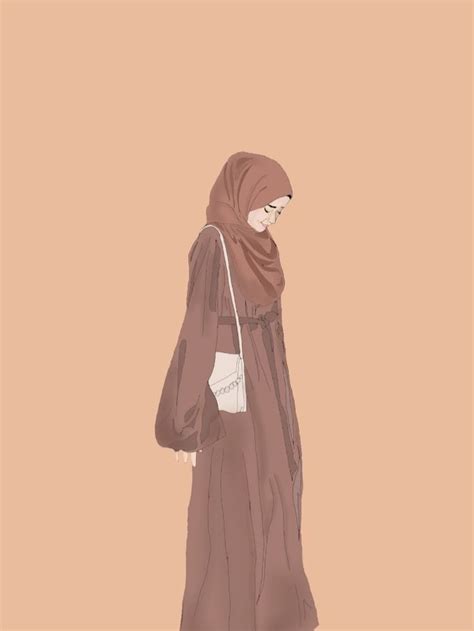 Cewek Wanita Hijab Aesthetic Senja Di Belakang Pantai Anime In 2024