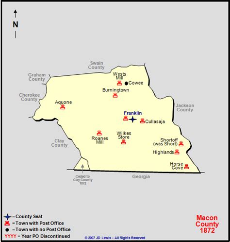 Macon County, NC - 1872