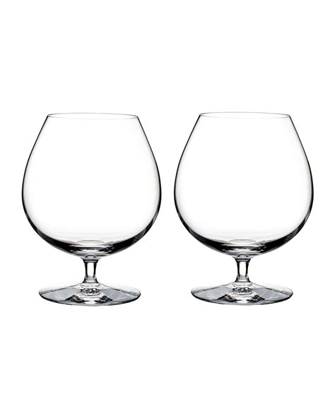 Elegance Brandy Glasses Set Of 2 Clear Waterford Brandy Glass Cocktail Glassware Earthy