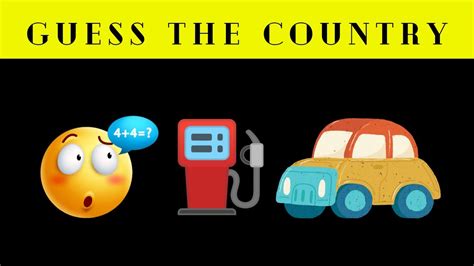 Can You Guess The Country By Emoji Emoji Puzzle Youtube