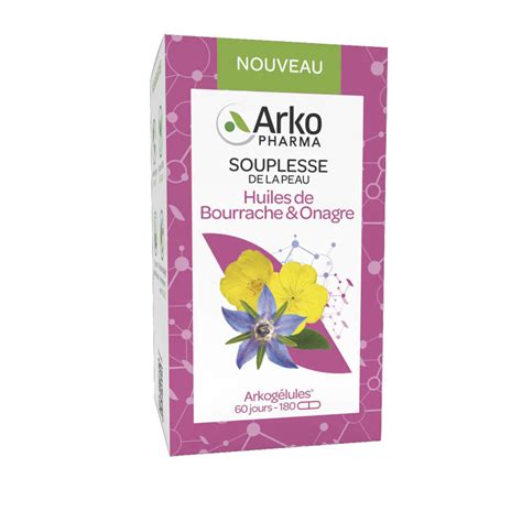 Arkogelules Huiles De Bourrache Et Onagre Gelules Arkopharma