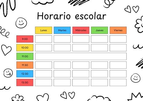 Obtené Las Mejores Plantillas Para Crear Tus Horarios De Clases Canva