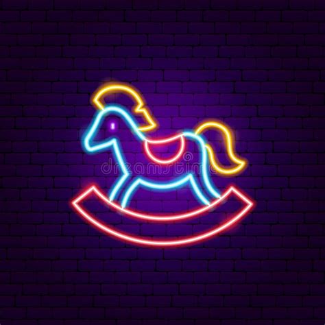 Neon Horse Stock Vector Illustration Of Modern Horse 35526447