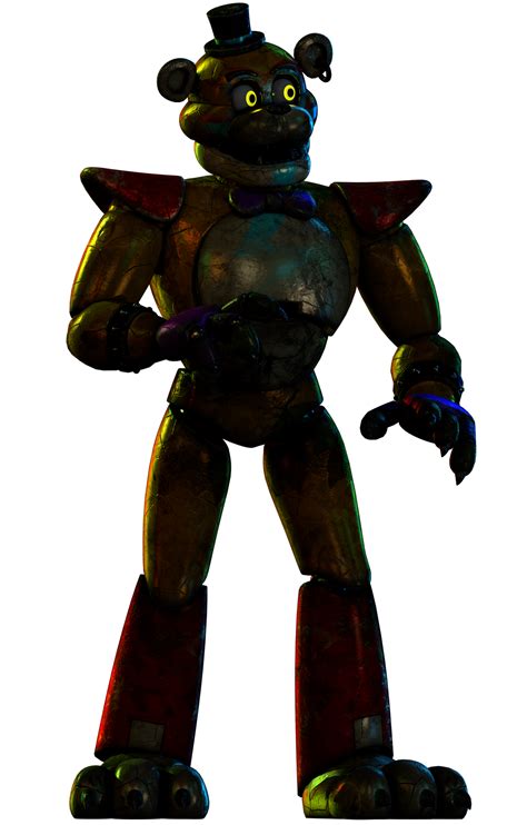 C4dfnaf Sb Glamrock Freddy Render 2 By Fredd2055 On Deviantart