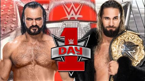 WWE Seth Rollins Vs Drew McIntyre DAY ONE World Heavyweight