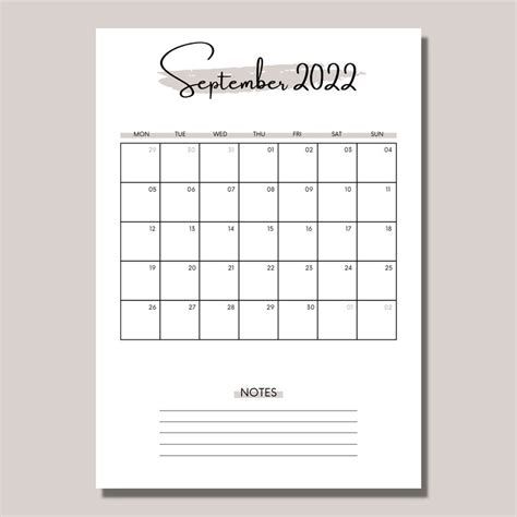 Student Planner Printable Monthly Calendar College Student - Etsy