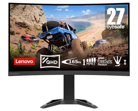 Lenovo G Qc Qhd Gaming Monitor With Eyesafe Va Hz Mprt